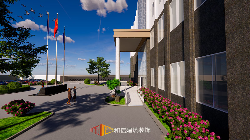 科技材料辦公樓側面設計 科技材料辦公樓側面設計